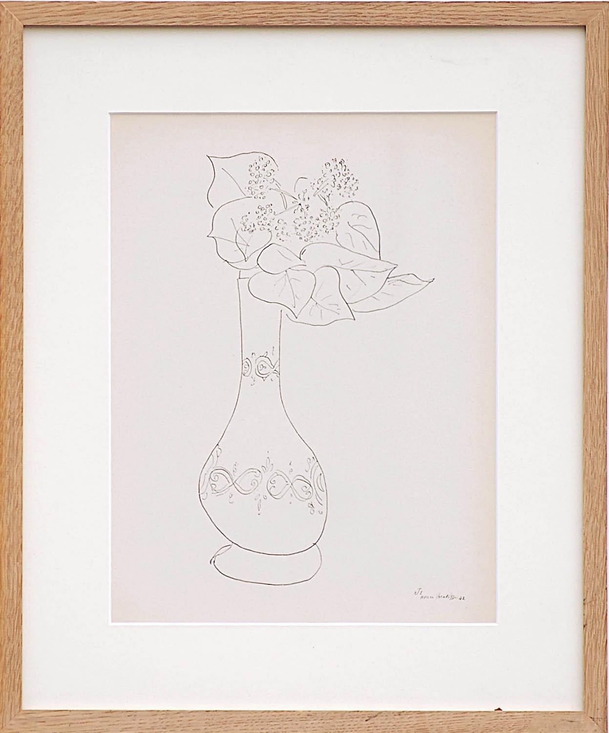Vase with Flowers - J1 by Henri Matisse