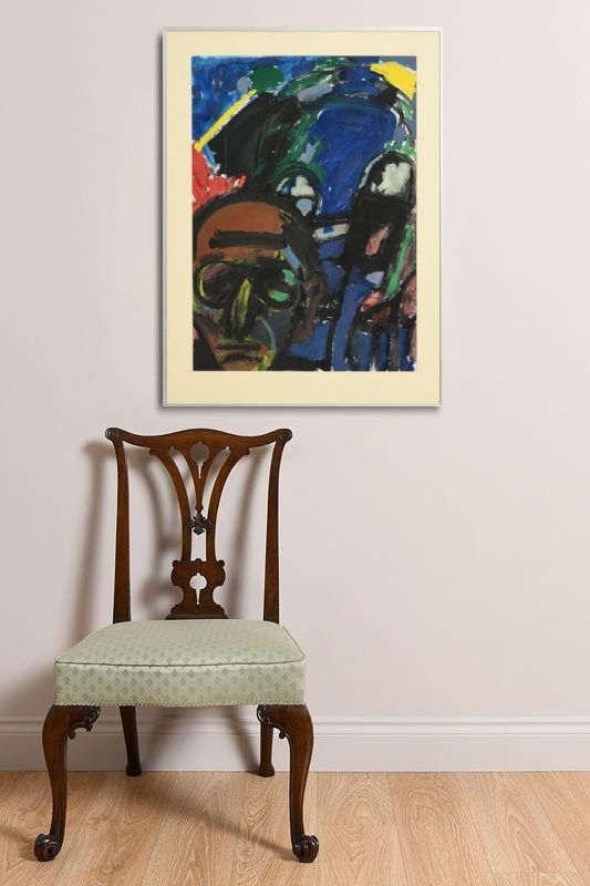 Artwork by Michael Kane, Canal Bank Walk II, Made of oil on paper