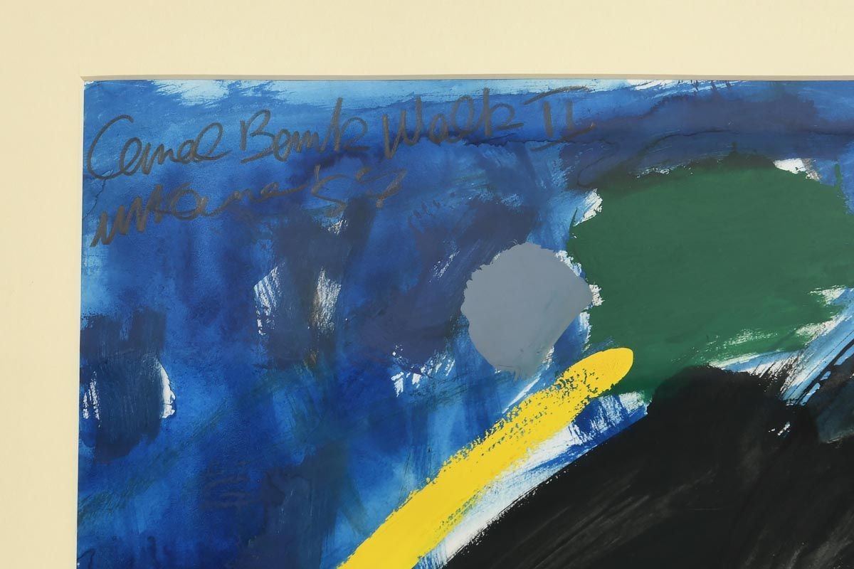 Artwork by Michael Kane, Canal Bank Walk II, Made of oil on paper