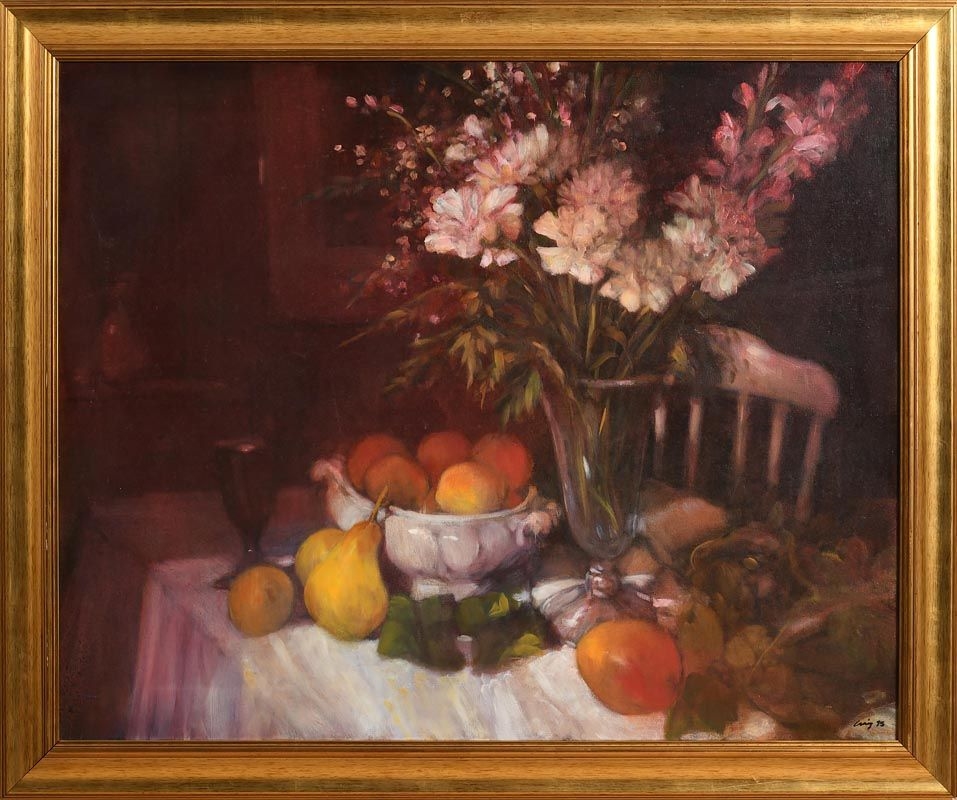 Philip Craig Still Life with Peaches and Pears (1995) MutualArt