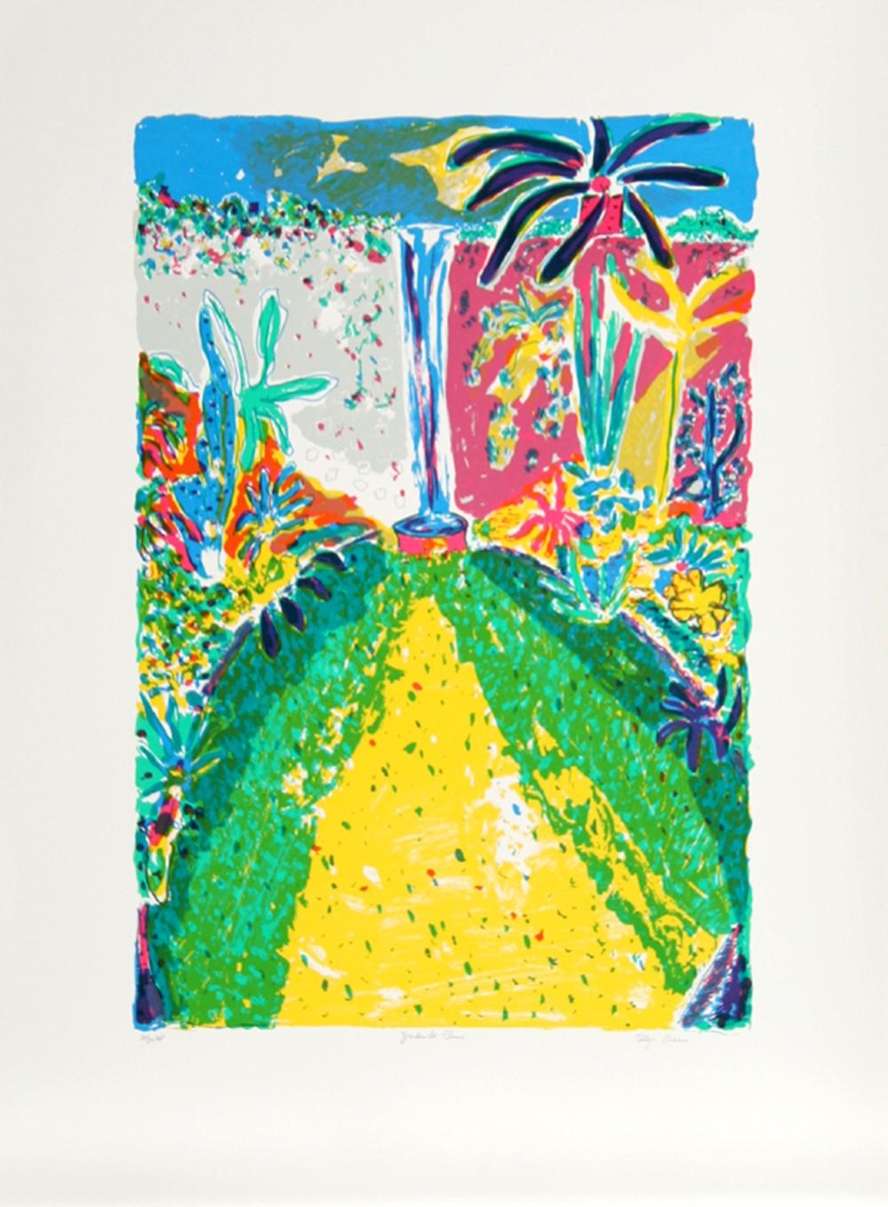 Artwork by Olga Sheirr, Garden De Chine, Made of Screenprint