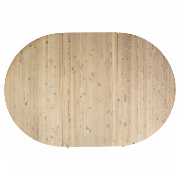 Daumiller Rainer | Circular dining table of solid pine with extension ...