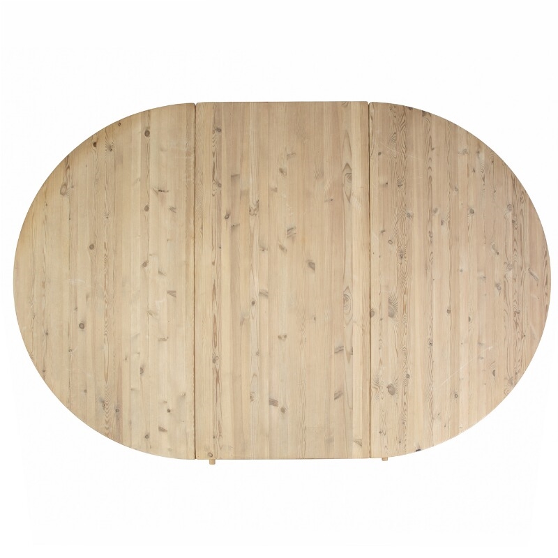 Rainer Daumiller | Circular dining table of solid pine with extension ...