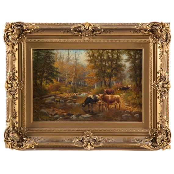 Herman Rohde | Grazing sheep | MutualArt