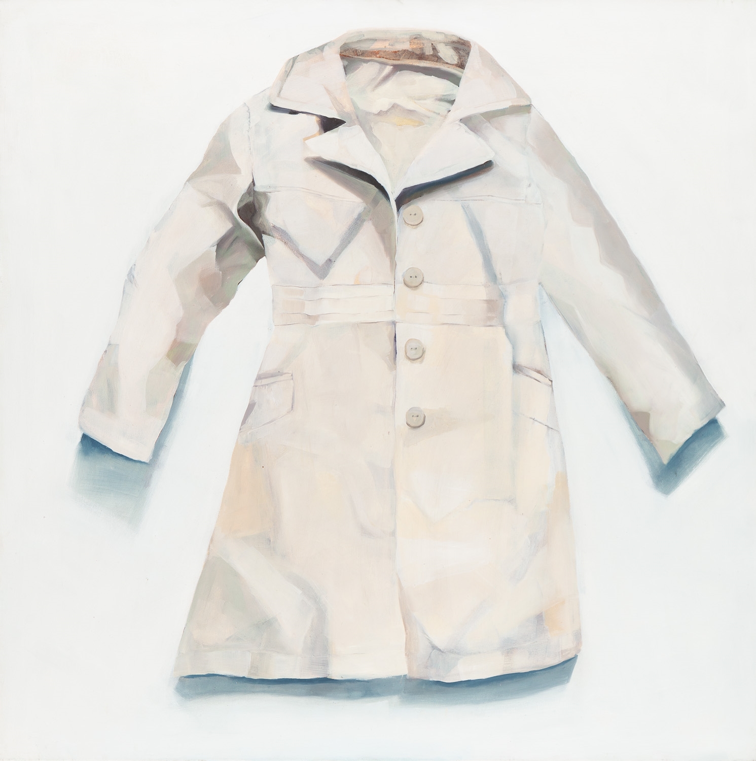 Artwork by Karolina Jabłońska, Bez tytułu (płaszcz), Made of oil/canvas