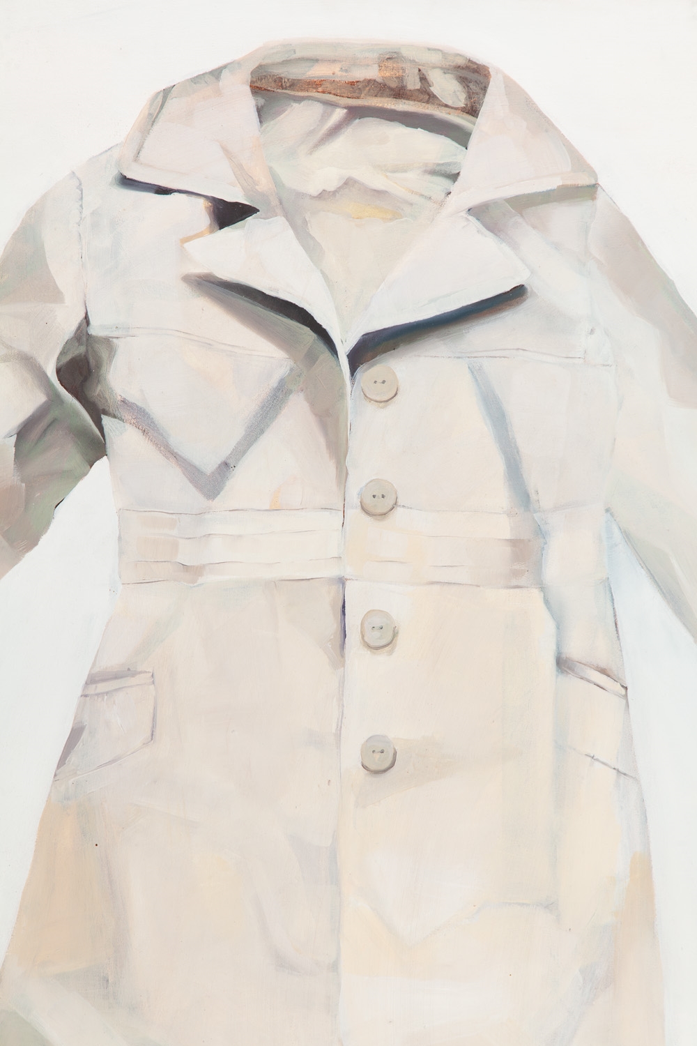 Artwork by Karolina Jabłońska, Bez tytułu (płaszcz), Made of oil/canvas