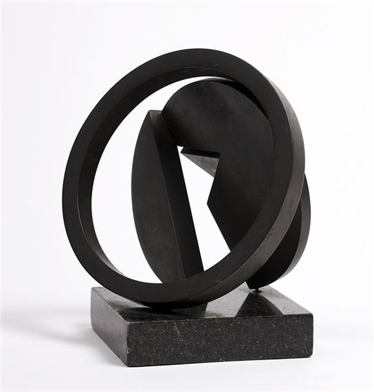 Fletcher Benton | Folded Circle Ring Maquette (1984) | MutualArt