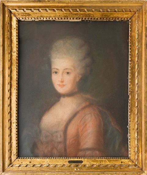 Portrait of a woman by German School, 18th Century