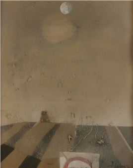 Paysage avec lune - F. Balan