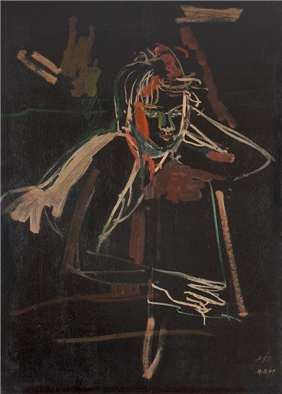 Mulher Tocando Piano by Tran Tho, 1969