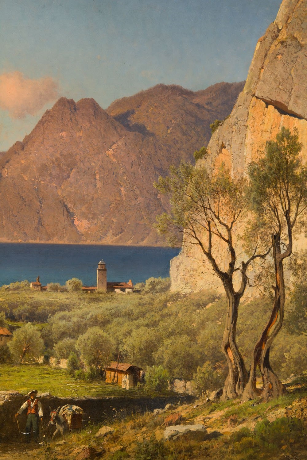 Artwork by Aleksander Piotr Swieszewski, Mediterranean landscape, Made of oil/canvas