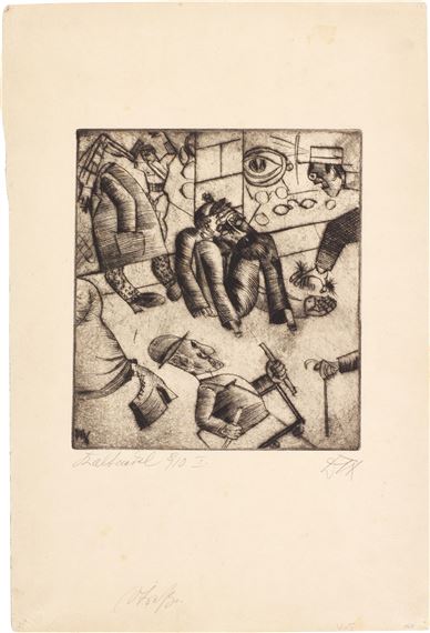 Strasse (K. 5) by Otto Dix, 1920