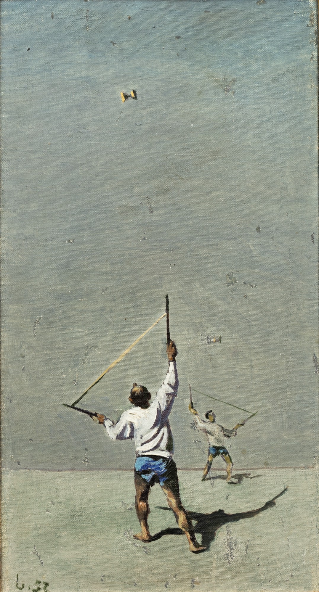 Artwork by Leonid Berman, Diabolo Players, Made of oil on canvas