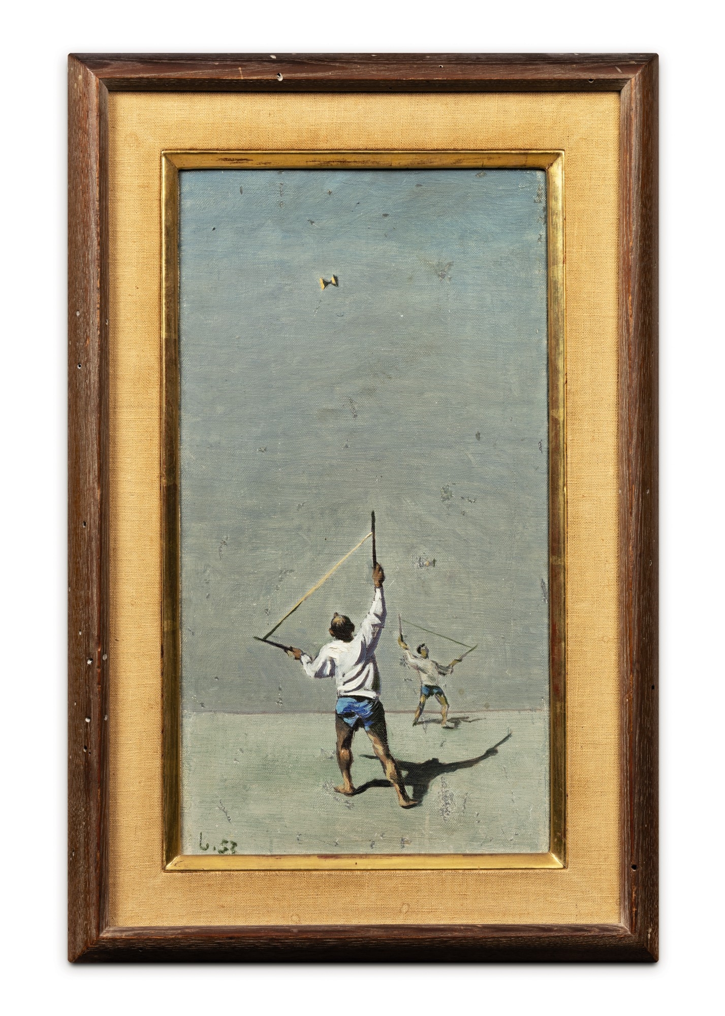 Artwork by Leonid Berman, Diabolo Players, Made of oil on canvas