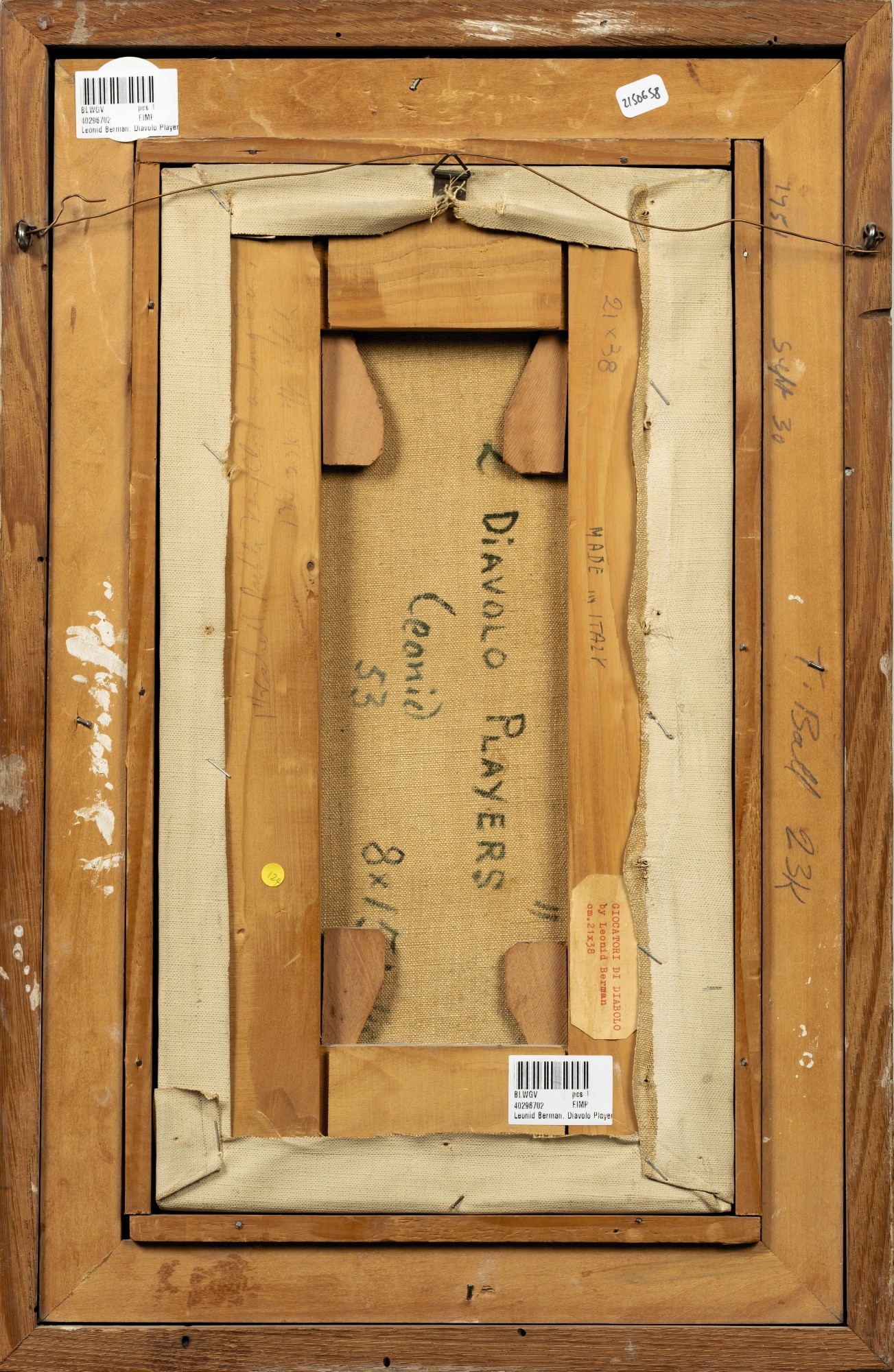 Artwork by Leonid Berman, Diabolo Players, Made of oil on canvas