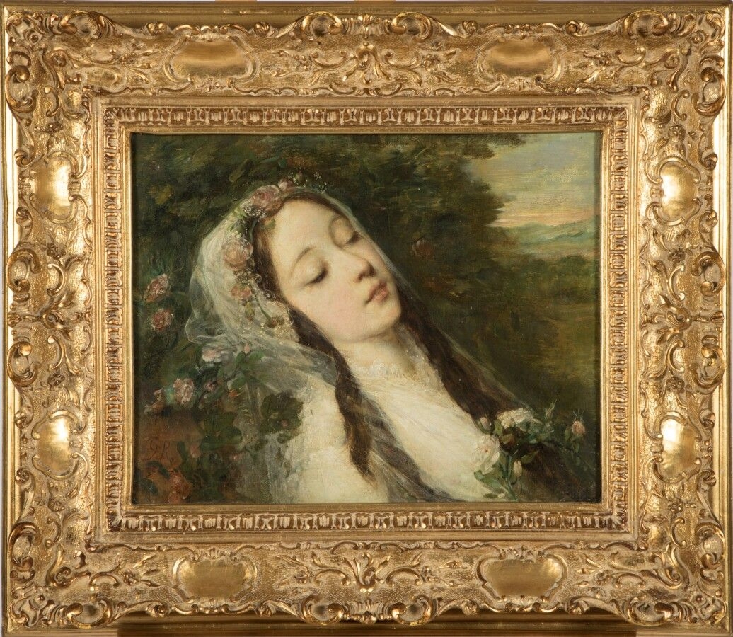 Artwork by Gustave Ricard, Ophélie, Made of Oil on canvas