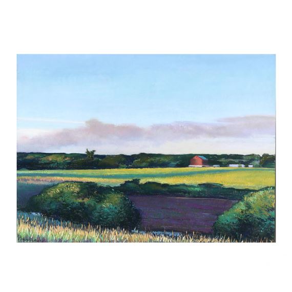 Brush Fire at Dusk by Charles Basham