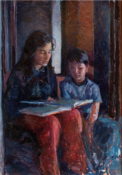 La lettura by Paolo Ghiglia