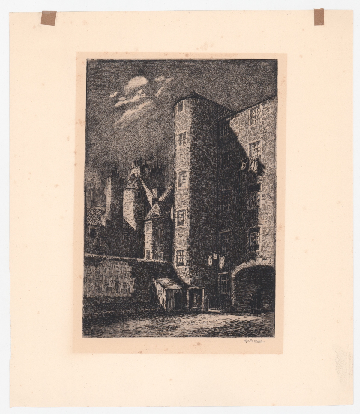 Artwork by Robert Smith Forrest, Building, Made of etching
