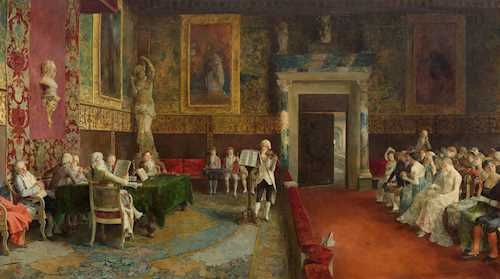 Artwork by Luis Jiménez y Aranda, The Violin Concert, Made of Oil on canvas