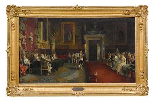 Artwork by Luis Jiménez y Aranda, The Violin Concert, Made of Oil on canvas