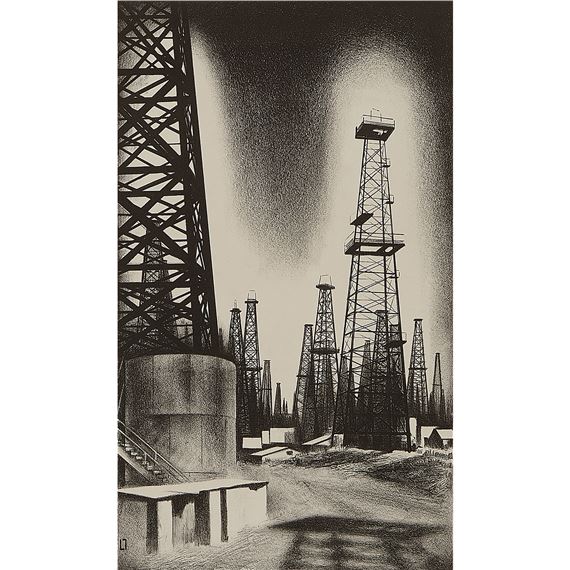 Oil Country by Louis Lozowick, 1936