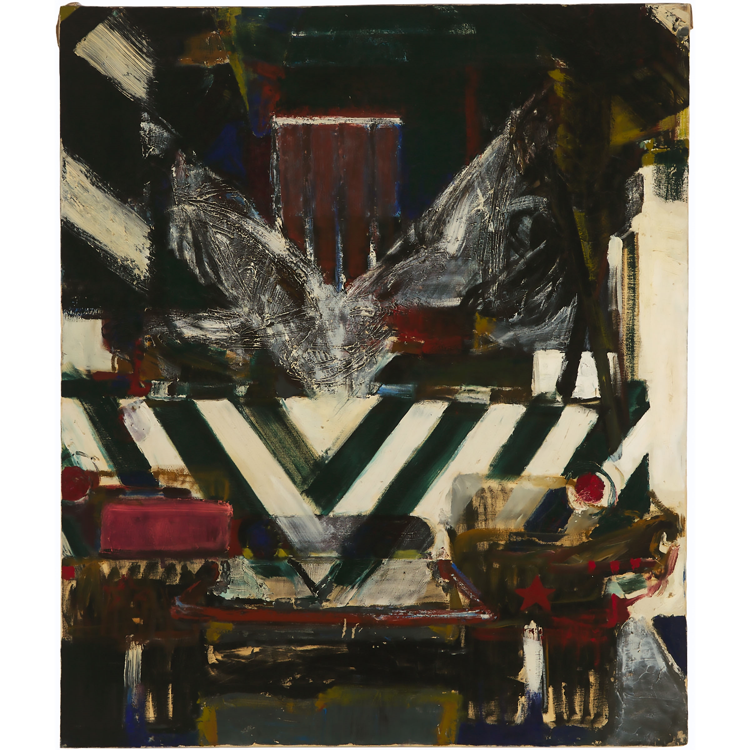 Artwork by Sherrard Grauer, BC TELEPHONE, Made of oil on canvas