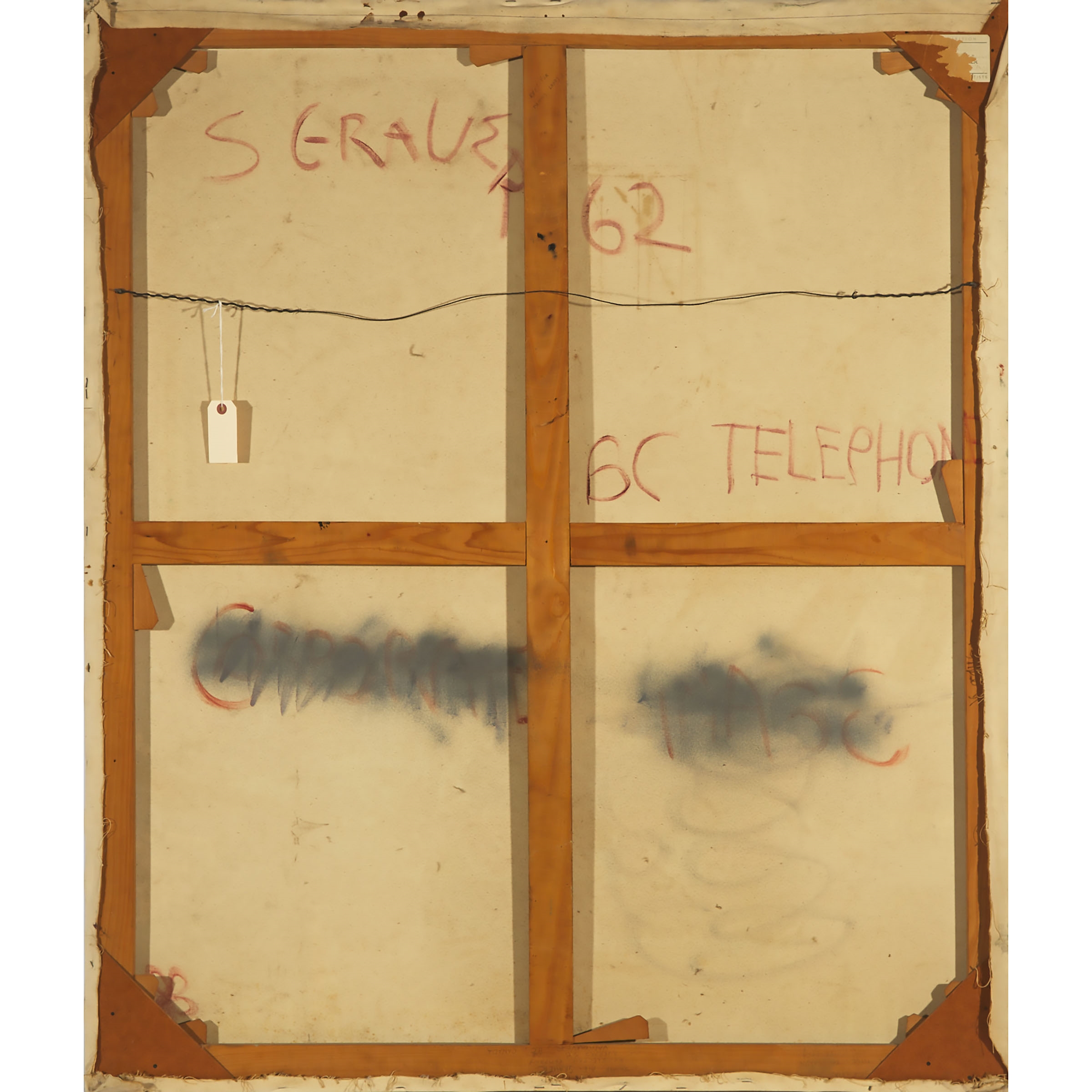 Artwork by Sherrard Grauer, BC TELEPHONE, Made of oil on canvas