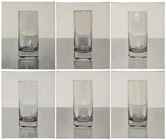 Tag Um Tag Guter Tag (Day by Day Good Day), Nr. 2059 (Day); Nr. 2061 (Day); Nr. 1950 (Day); Nr. 1843 (Day); Nr. 2394 (Day); Nr. 1573 (Day) [6 Works] by Peter Dreher, dated 2006