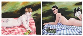 I was dating two tauruses at the same time, they were so different (Diptych) by Chloe Wise, 2015