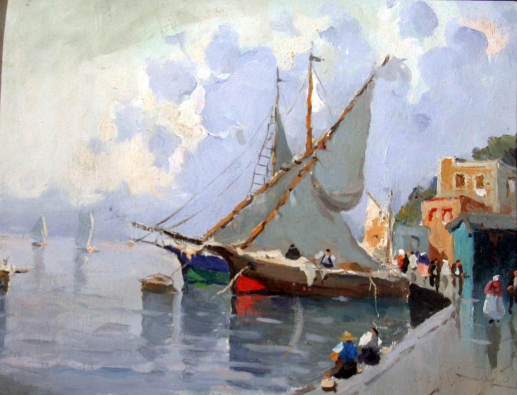 Artwork by Federico de Rinaldo, Sorrento, Made of oil on panel