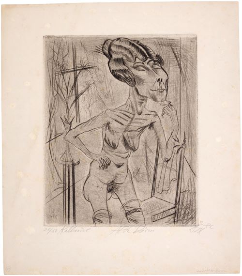 Alte Dirne (K. 18II) by Otto Dix, 1922