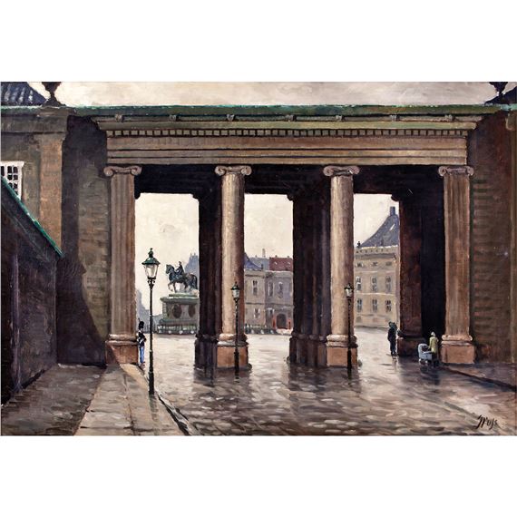 Plaza del palacio de Amalienborg (Copenhague) by Einar Gross