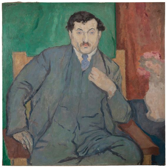 Portrait of Adolphe Basler by Leopold Gottlieb