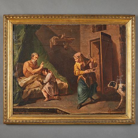 Isaac blesses Jacob by Michel-Francois Dandré-Bardon, 1730