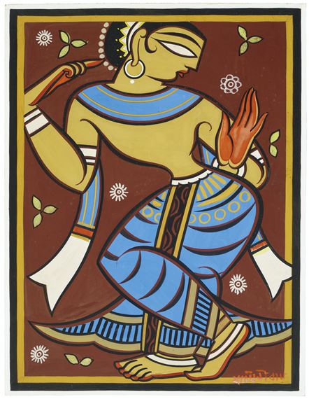 Untitled (Gopini) by Jamini Roy