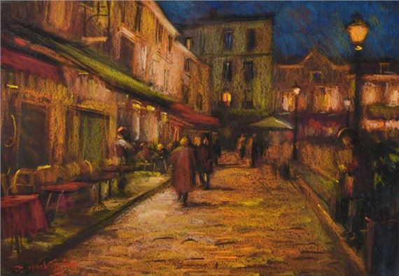 ''Place du theatre, Midnight'' by John Mackie, 1994