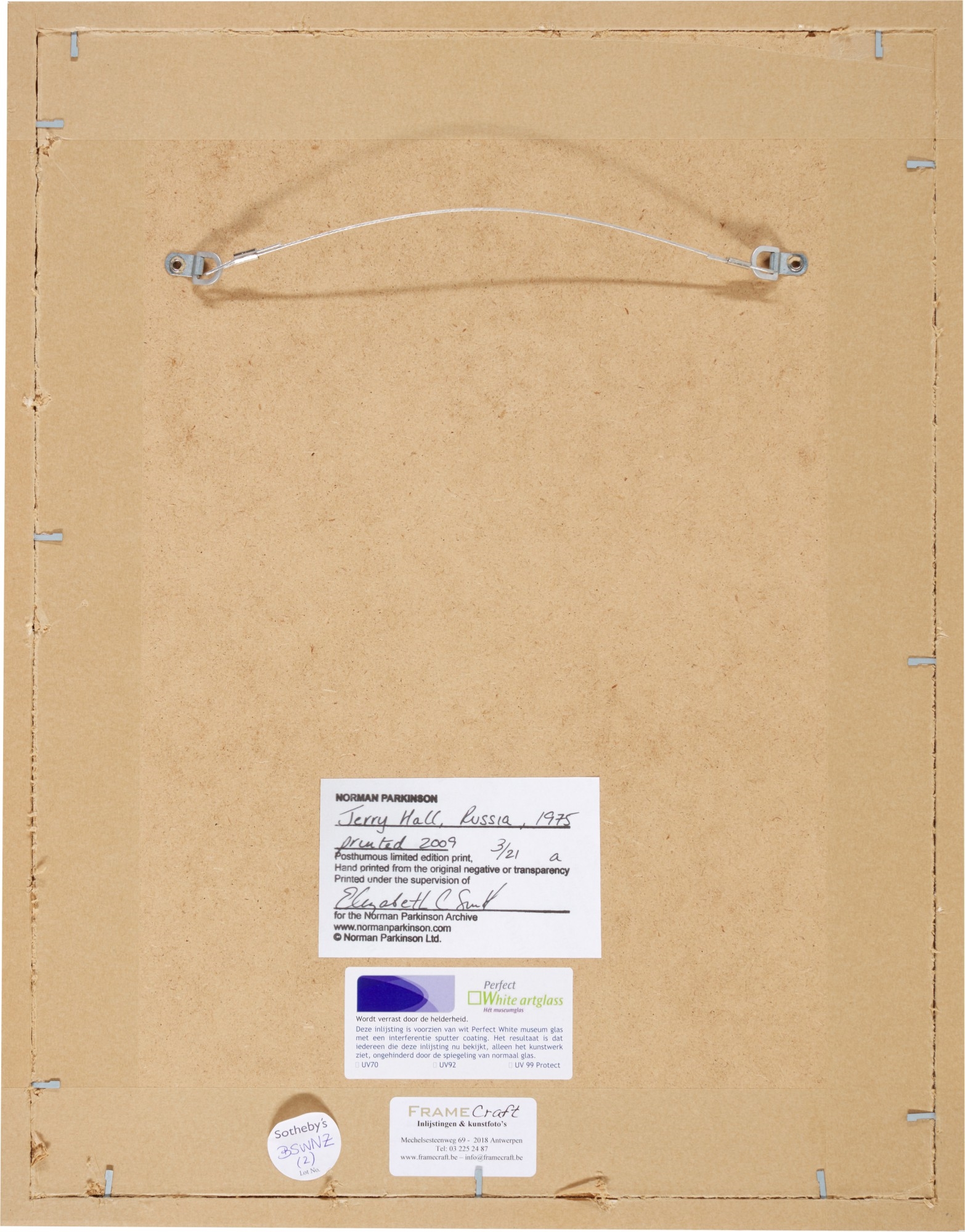 Artwork by Norman Parkinson, Jerry Hall, Russia, Vogue (Diptych), Made of chromogenic prints