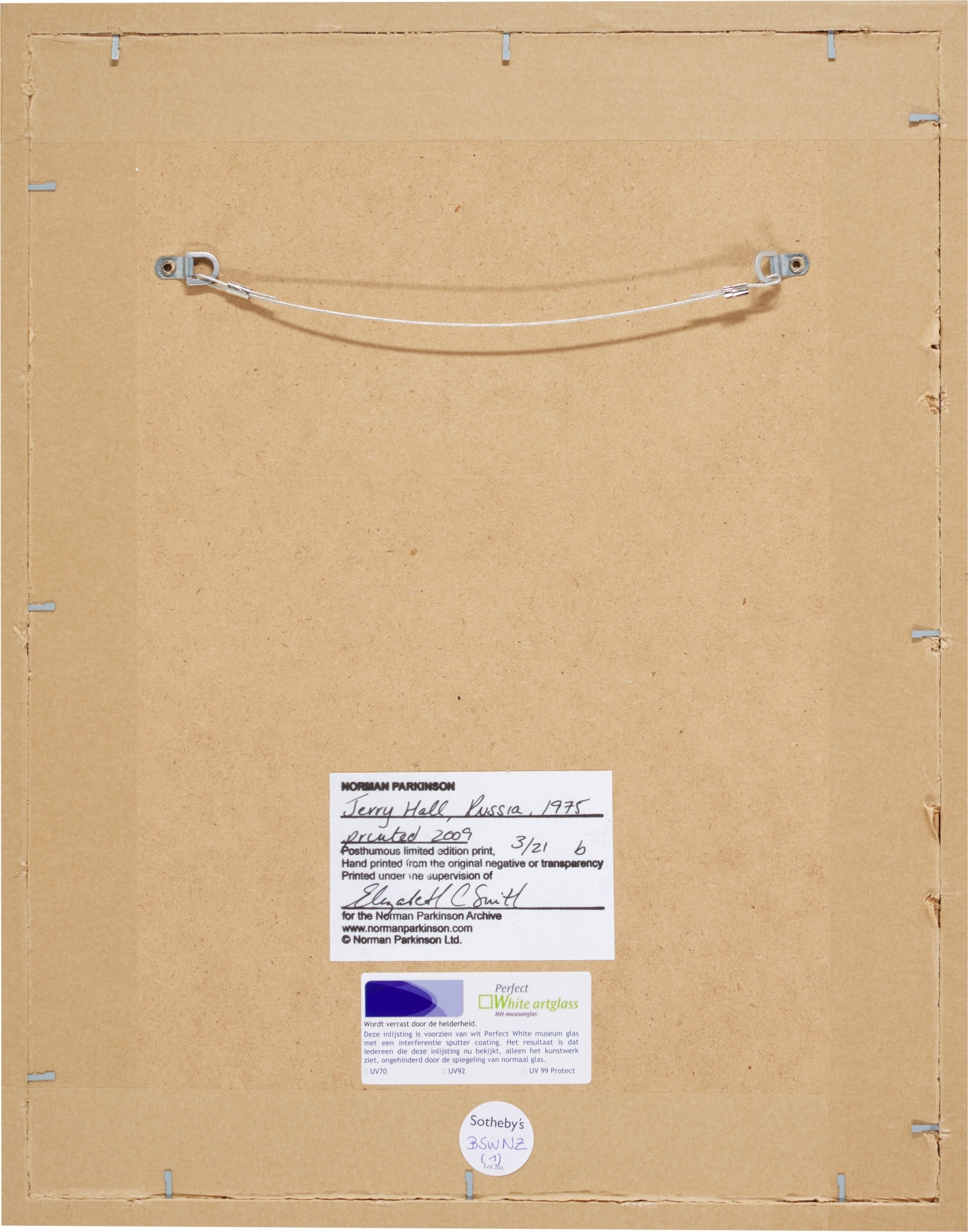 Artwork by Norman Parkinson, Jerry Hall, Russia, Vogue (Diptych), Made of chromogenic prints