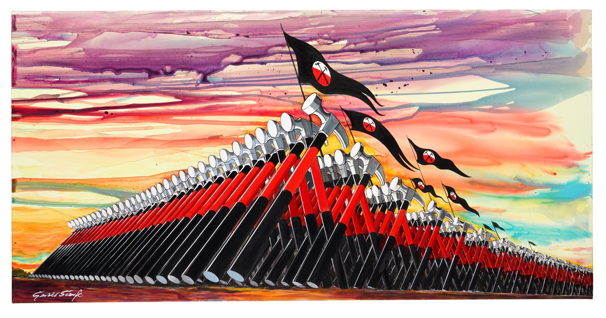 Gerald Scarfe The Wall Artwork