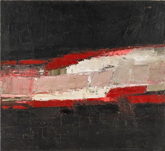 No 1 Red, White + Black by Peter Kinley, Executed circa 1958