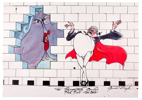 Gerald Scarfe Pink Floyd The Wall The Prosecuting Counsel 