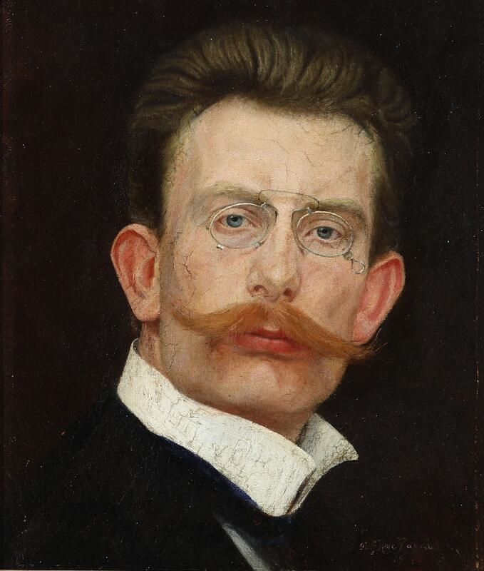 Olaf Rye-Rasmussen | The artist's selfportrait (1919) | MutualArt