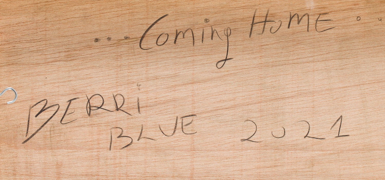 Artwork by Berriblue, "Coming Home", Made of acrylic, pastel/board