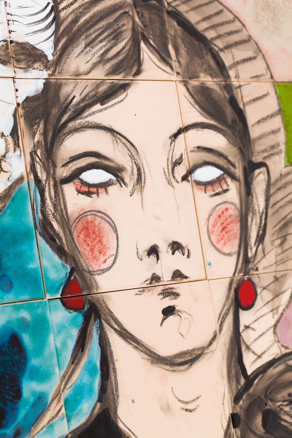 Artwork by Berriblue, "Przenikanie", Made of board, ceramika