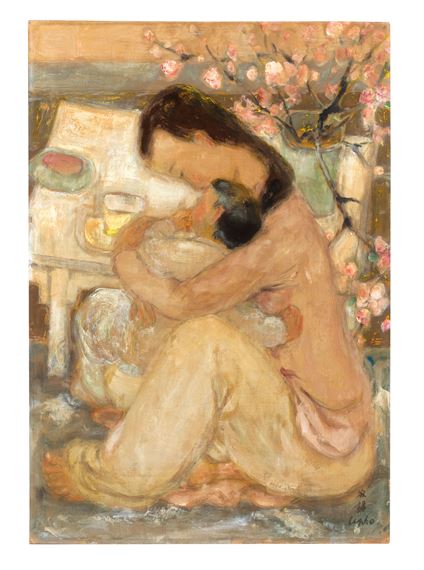 Maternity by Lê Phổ, circa 1950