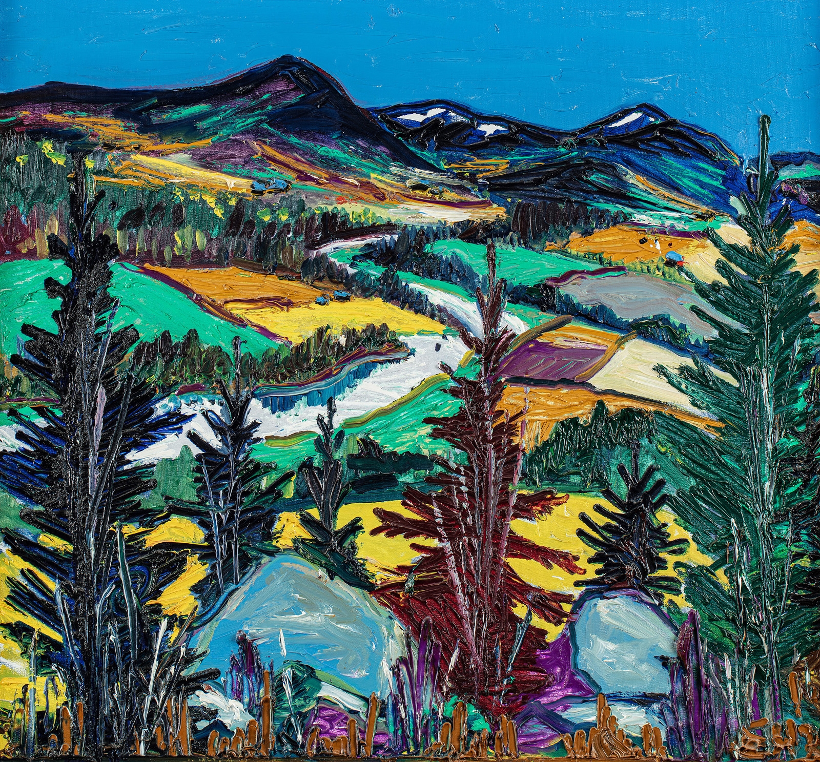 Artwork by Erik Harry Johannessen, Fra Hallingdal, Made of oil on canvas