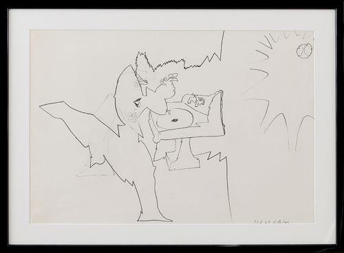 Untitled by Valerio Adami, 1963