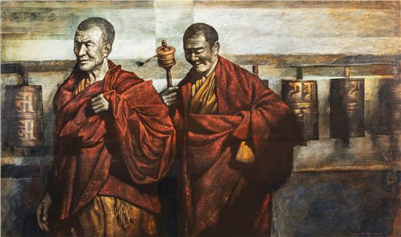 DIALOG SENJA (TWILIGHT DIALOGUE) by Gusti Agung Mangu Putra, dated 2007