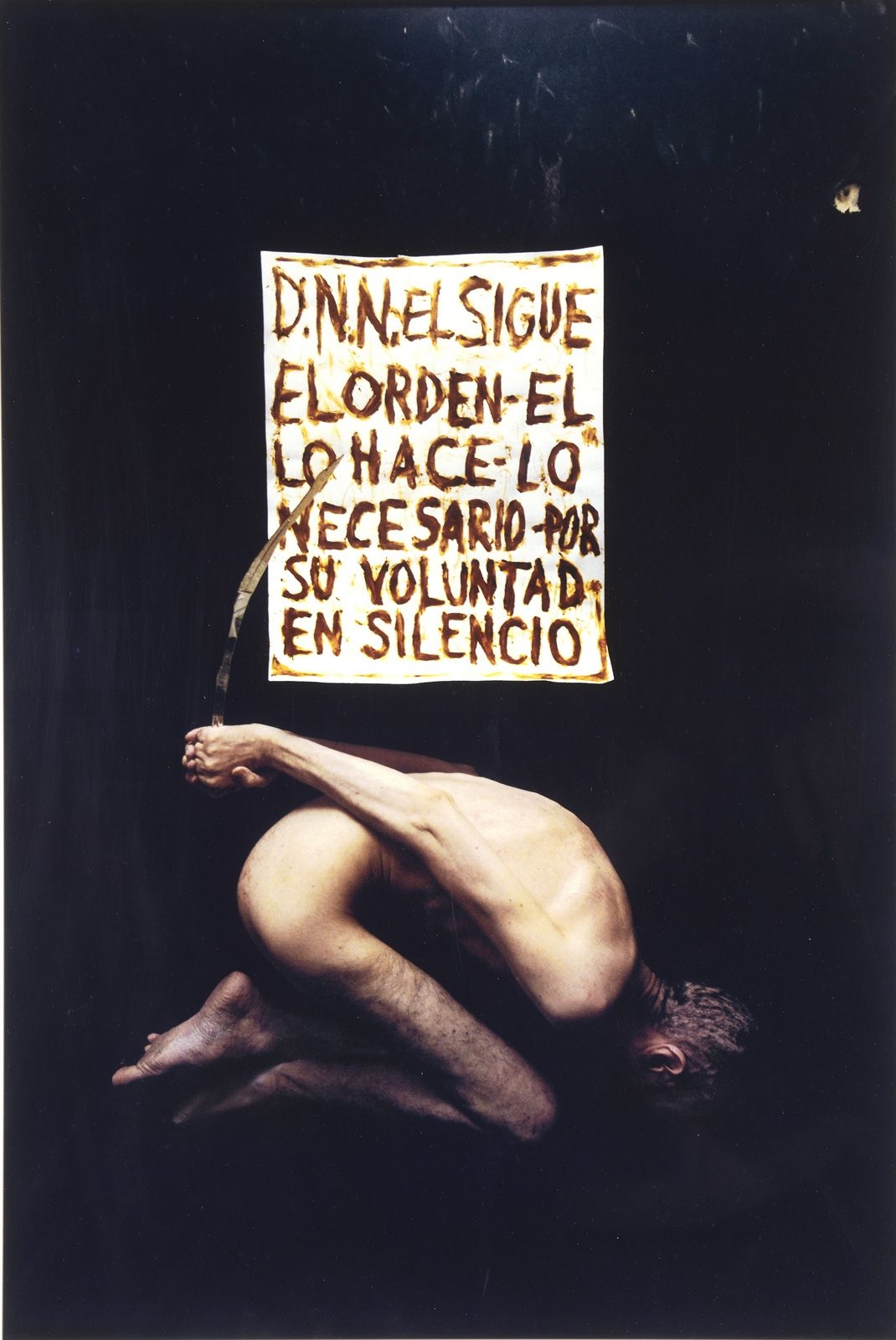 The representation of the first sacrifice by David Nebreda, 1997